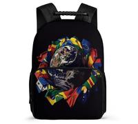 TPISLI National Flag Design Backpack for Kids School Years 2-5 World Map Design Rucksack for Students School Years 1-4, Adjustable Straps Sturdy Handle Outdoor Day Trips