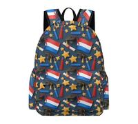 TPISLI Netherlands Flag Bookbag Kids Age 10-14 Graduation Daypack Boys Year 5-7 Durable Lightweight School Trip Rucksack Outdoor Day Trips Back to School Gift Daily Carry