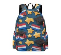 TPISLI Netherlands Flag Bookbag Students Year 4 Graduation School Bag Girls Year 6 Fashion Lightweight Outdoor Travel Daypack Junior School Daily Use Outdoor Gift