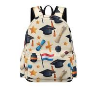 TPISLI Netherlands Flag Rucksack Children Year 5 Graduation Daypack Teens Year 9 Modern Durable 15.6 Inch Laptop Rucksack School Years 3-6 Daily Use Daily Carry Everyday Use