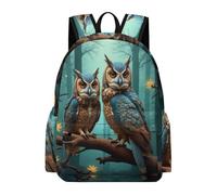 TPISLI Owl Backpack Students Ages 12-16 Bird Theme Rucksack Boys Year 4 Modern Durable 11.6 Inch Laptop Daypack School Years 3-6 Daily Use Daily Carry Everyday Use