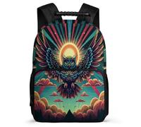 TPISLI Owl Bookbag School Years 1-4 for Children Primary Age 6-11 Bird Theme Backpack Children, Adjustable Straps Side Pockets Daily Essentials