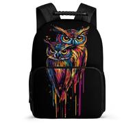 TPISLI Owl Daypack Primary Classes for Boys Girls School Years 2-5 Bird Daypack Boys Girls, Soft Felt Details 1680D Fabric Outdoor Day Trips