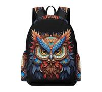 TPISLI Owl Design School Bag Boys Girls 8-14 Backpack Bird Theme Rucksack for Study Days, Practical Outdoor Rucksack for Study Days and Travel and Everyday Lessons