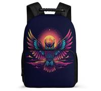 TPISLI Owl Pattern Backpack for Kids School Years 2-5, Bird Illustration Rucksack for Children, Lightweight School Bag, 1680D Fabric, Primary Classes, Daily Essentials