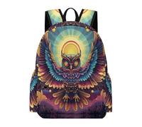 TPISLI Owl Pattern Bookbag Kids Age 10-14 Bird Printed Book Bag Boys 10-14 Year Olds Modern Durable 14 Inch Laptop Rucksack Secondary School Hiking Travel Daily Carry