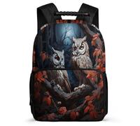 TPISLI Owl School Backpack for Teens Girl Kid Bookbag for Boy Middle Elementary Bird Theme School Bag 15.7inch Large Capacity Kids Book Bag Shoulder Backpack Travel Daypack