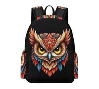 TPISLI Owl School Backpack Students Ages 12-16 Bird Book Bag Boys 10-14 Year Olds Fashion Lightweight 14 Inch Laptop Rucksack Outdoor Day Trips Back to School Gift
