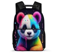 TPISLI Panda Backpack for Children Age 5-10 Kawaii Animal Backpack for Kids and Teens School Years 1-4, Soft Felt Details Durable Travel Daily Use
