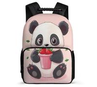 TPISLI Panda Backpack for Girls Boys Primary Age 6-11 Kawaii Animal Backpack for Girls Boys School Years 1-4, 1680D Fabric Side Pockets Short Trips