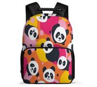 TPISLI Panda Daypack Year 3-6 for Girls Boys 7-11 Year Olds Kawaii Animal School Bag Students, Adjustable Straps Soft Felt Details Travel Daily Use