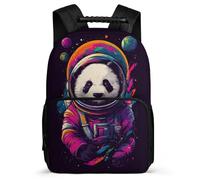 TPISLI Panda Design Rucksack for Girls Boys Primary Classes Animal Panda Daypack School Years 2-5 Boys Girls, Soft Felt Details 1680D Fabric Short Trips