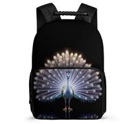 TPISLI Peacock Backpack for Children 7-11 Year Olds Animal Daypack for Boys Primary School, Adjustable Straps Soft Felt Details Travel Daily Use