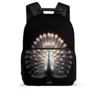 TPISLI Peacock Backpack for Kids Primary Age 6-11 Animal Peacock Bookbag for Boys Girls Primary School, Sturdy Handle Adjustable Straps Birthday Gift