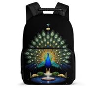 TPISLI Peacock Daypack for Students Primary Age 6-11 Animal Peacock Daypack for Kids and Teens Junior School, Sturdy Handle 1680D Fabric Travel Daily Use