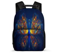 TPISLI Peacock Pattern School Backpack for Kids and Teens 8-12 Years Animal Print Bookbag for Children Primary Classes, 1680D Fabric Lightweight Back to School Gift