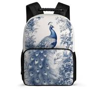 TPISLI Peacock Print Backpack for Kids School Years 2-5, Animal Motif Rucksack for Children, Lightweight School Bag, 1680D Fabric, Primary Classes, Daily Essentials