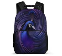 TPISLI Peacock School Backpack 8-12 Years for Boys, Animal Theme Daypack for Students, Lightweight Bag, 1680D Fabric, Primary Classes, Daily Essentials