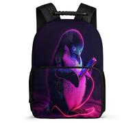 TPISLI Penguin Motif School Backpack for Students 7-11 Year Olds Animal Print Backpack for Boys Girls Primary Classes, Soft Felt Details Padded Back Short Trips