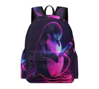 TPISLI Penguin Motif School Bag Children Age 9 Animal Print Daypack Students Year 10 Lightweight Durable Spring Outing Backpack School Years 3-6 Daily Use Travel Use