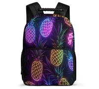 TPISLI Pineapple Illustration Backpack for Kids Age 5-10 Fruit Design Daypack for Children School Years 1-4, Soft Felt Details Adjustable Straps Outdoor Day Trips