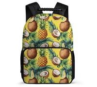 TPISLI Pineapple Pattern School Bag for Kids and Teens Primary Classes Fruit Motif School Bag Age 7-12 Kids and Teens, Soft Felt Details Lightweight Short Trips