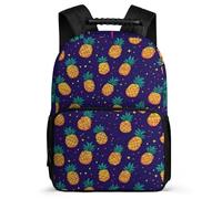 TPISLI Pineapple Rucksack for Girls Boys 6-11 Years, Fruit Print Bookbag for Children, Durable Backpack, 1680D Fabric, Primary Classes, Daily Essentials
