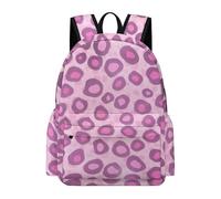 TPISLI Pink Leopard Daypack Students Year 4 Cheetah Pink School Bag Boys 10-14 Year Olds Durable Cool 15.6 Inch Laptop Rucksack Outdoor Day Trips Back to School Gift