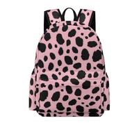 TPISLI Pink Leopard Print Rucksack Girls 10 Year Olds Cheetah Daypack Kids Year 5-7 Durable Lightweight 11.6 Inch Laptop Daypack Junior School Daily Use Everyday Use