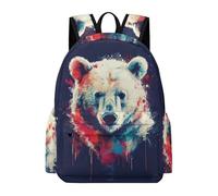 TPISLI Polar Bear Backpack Boys Girls Teens Year 7-10 School Bag Animal Bear Rucksack for Secondary Students, Cool Book Bag for Books and Outdoor Use and Outdoor Study Days