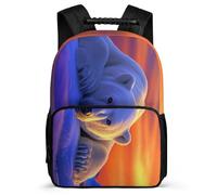 TPISLI Polar Bear Motif School Backpack Primary School for Girls Boys 6-11 Years Animal Pattern Daypack Girls Boys, 1680D Fabric Adjustable Straps Short Trips