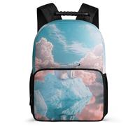 TPISLI Polar Bear Pattern Backpack for Boys Girls School Years 1-4 Animal Printed Backpack Primary Age 6-11 Boys, Soft Felt Details 1680D Fabric Back to School Gift