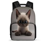 TPISLI Primary Boys School Backpack Cat Bookbag for Girls, Children's Cute Rucksack Animal Kitten Bag Kids Back Pack School Bags for Travel