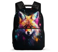 TPISLI Primary Boys School Backpack Fox Bookbag for Girls, Children's Cute Rucksack Animal Bag Kids Back Pack School Bags for Travel
