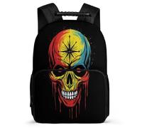 TPISLI Primary Boys School Backpack Skull Bookbag for Girls, Children's Cute Rucksack Skeleton Bag Kids Back Pack School Bags for Travel