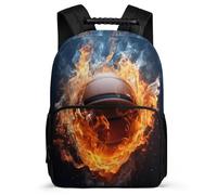 TPISLI Primary School Backpack Ice And Fire Basketball Bookbag for Boys Girls, Kids Cute Back Pack Basketball Bag Daycare Children's Rucksack School Bags for Travel