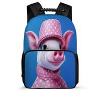 TPISLI Primary School Backpack Pig Bookbag for Boys Girls, Kids Cute Back Pack Animal Piglet Bag Daycare Children's Rucksack School Bags for Travel