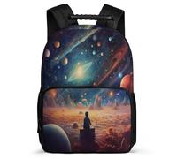 TPISLI Primary School Backpack Starry Sky Bookbag for Boys Girls, Kids Cute Back Pack Colourful Bag Daycare Children's Rucksack School Bags for Travel