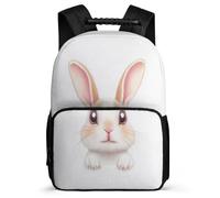 TPISLI Rabbit Backpack for Children Primary Age 6-11 Animal Bunny Rucksack for Kids and Teens School Years 1-4, Lightweight Sturdy Handle Back to School Gift