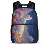 TPISLI Rabbit Backpack Year 2-5 for Boys Girls Primary Age 6-11 Animal Bunny Backpack Girls Boys, Lightweight Soft Felt Details Back to School Gift