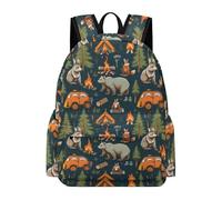 TPISLI Rabbit Foxs Rucksack Boys Ages 8-12 Bear Animals Book Bag Girls School Years 4-8 Durable Cool School Trip Rucksack Primary to Secondary Travel Gift Outdoor Gift