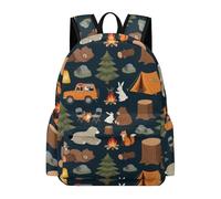 TPISLI Rabbit Squirrel Daypack Kids 7-11 Year Olds Cute Animal School Bag Children Year 7 Modern Trendy Outdoor Travel Daypack Junior School Hiking Day Trips Travel Use
