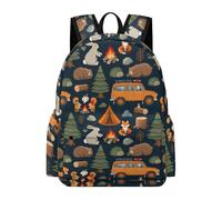 TPISLI Rabbit Squirrel Rucksack Kids Ages 7-10 Bear Animals Daypack Children Year 7 Fashion Lightweight School Trip Rucksack Secondary School Hiking Travel Outdoor Gift
