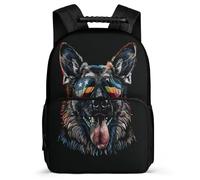 TPISLI Rucksack Boys German Shepherd Dog School Back Pack Children Kids Nylon And Felt Back Pack Animal Puppy School Bag for Girls Elementary Students