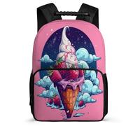 TPISLI Rucksack Boys Ice Cream Print School Back Pack Children Kids Nylon And Felt Back Pack School Bag for Girls Elementary Students