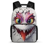 TPISLI Rucksack Dinosaur School Bag Shoulder Bag Messenger Bagpack Children Zipper Travel Storage Bags Casual Bookbag Animal Pattern Design Backpack for 9-18 Years Old