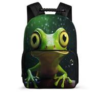 TPISLI Rucksack Frog Backpack for Boys Age 6-10 Cool Book Bag With Ugly for Girls Teen Kids Elementary School Large Shoulder Bookbag Travel Bag
