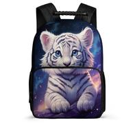 TPISLI Rucksack Tiger School Bag Shoulder Bag Messenger Bagpack Children Zipper Travel Storage Bags Casual Bookbag Animal Tiger Design Backpack for 9-18 Years Old