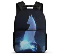 TPISLI School Back Pack Fox for Kids Girls Schoolbag with Adjustable Shoulder Strap Casual Daypack for Primary Outdoor Rucksack Animal Print Bookbag