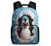 TPISLI School Back Pack Girls Penguin Rucksack for Kids Schoolbag with Adjustable Shoulder Strap Casual Daypack for Primary Outdoor Bag 3D Animal Bookbag